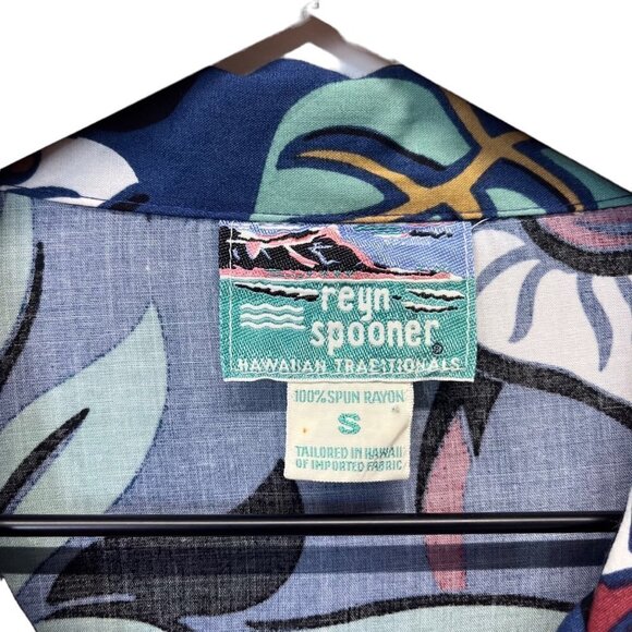 Reyn Spooner Blue Tropical Hawaiian Sleeveless Button Down Dress Ladies SMAll - Picture 5 of 7